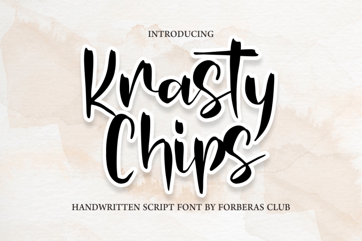 Krasty Chips Font Download