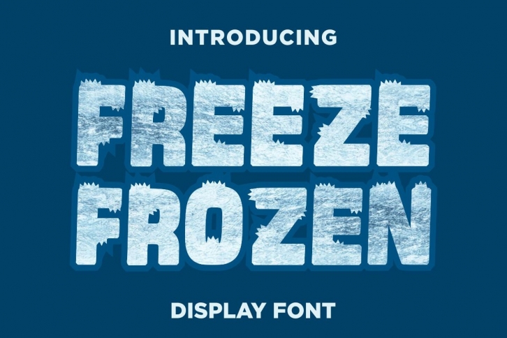 Freeze Frozen Font Download