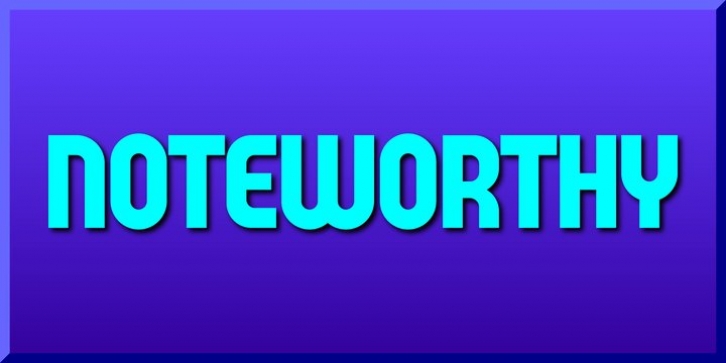 Noteworthy Font Download