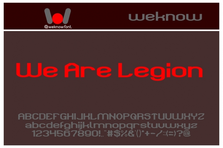 We Are Legion Font Download