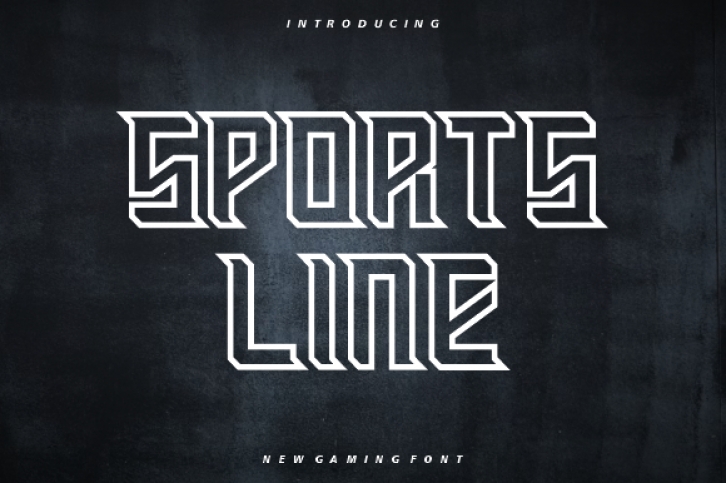 Sports Line Font Download