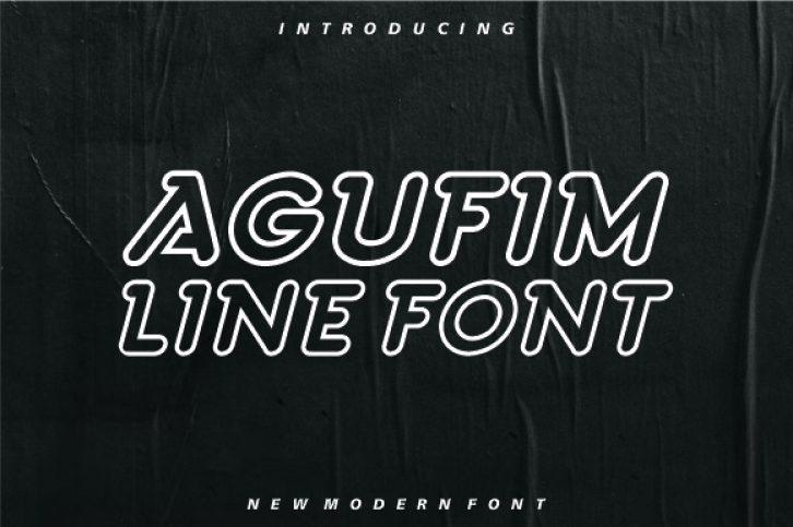 Agufim Line Font Download