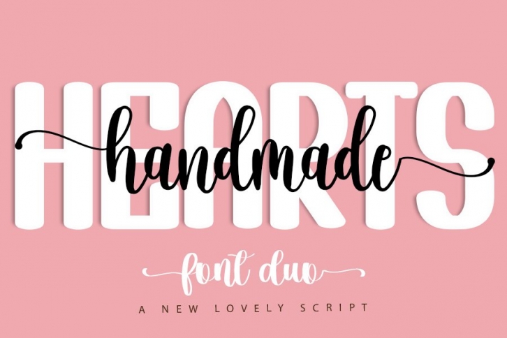 Hearts Handmade Duo Font Download