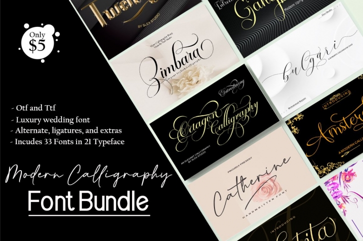 Modern Calligraphy Bundle Font Download