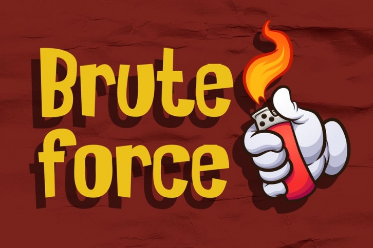 Bruteforce - Comic Display Font Font Download