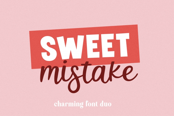 Sweet Mistake Duo for Crafters Font Download
