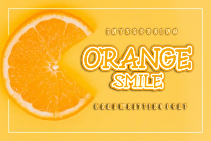 Orange Smile Font Font Download