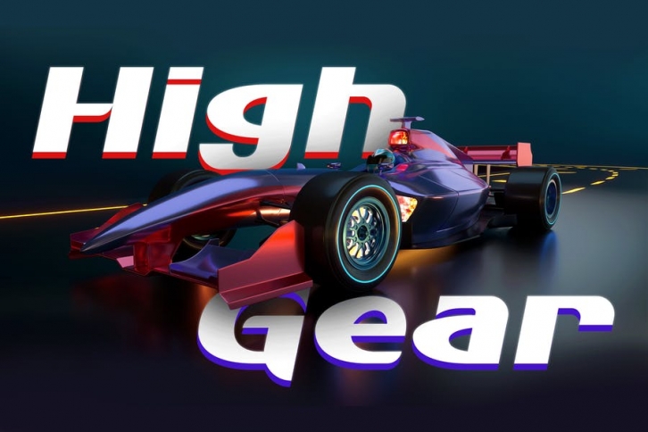 High Gear - Gaming Font Font Download