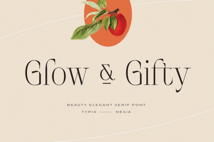 Glow and Gifty - Beauty Elegant Aesthetic Serif Font Download
