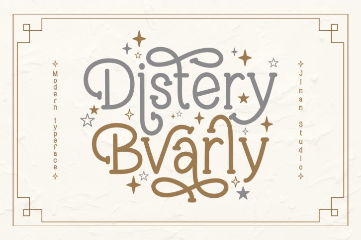 Distery Bvarly Font Download