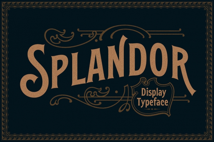 EFCO Splandor Display Typeface Font Download