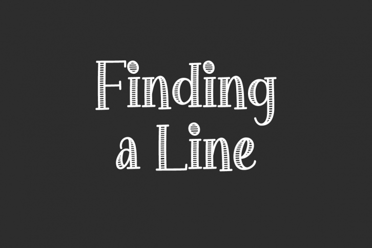 Finding a Line Font Download