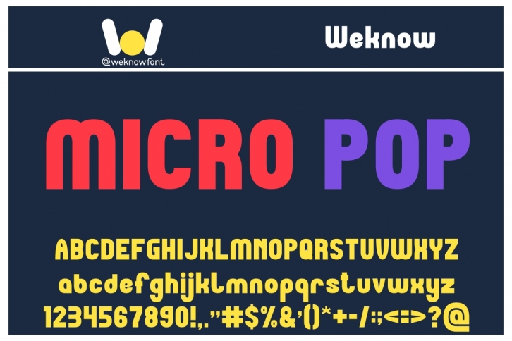 MICRO POP Font Download
