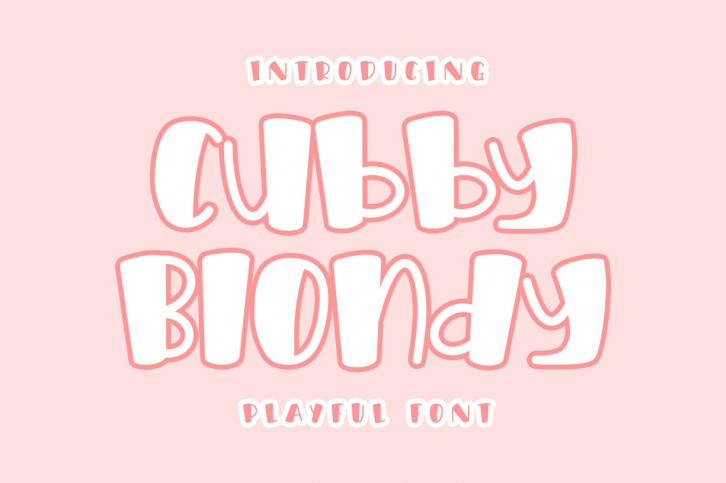 Cubby Blondy Font Download