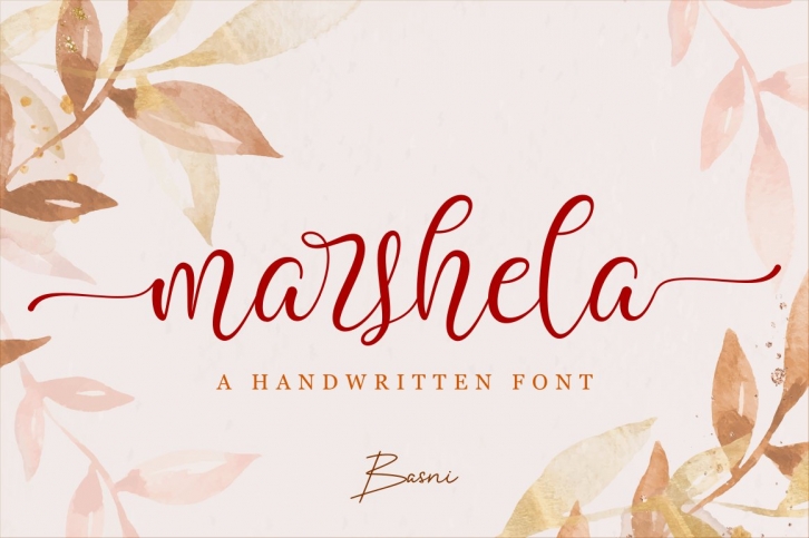 Marshela a Handwritten Font Download