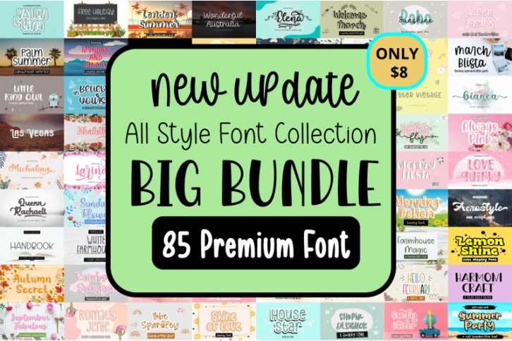 Summer Big Bundle Font Font Download