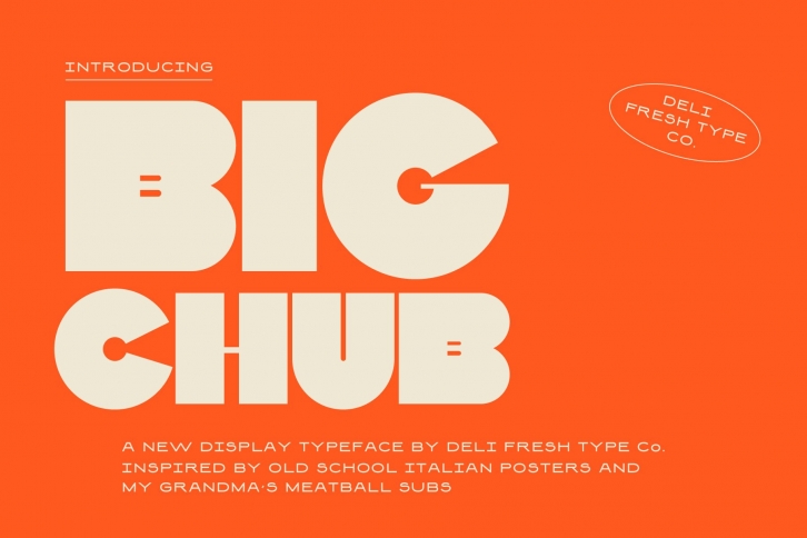 Big Chub: An Old School Italian Font Download