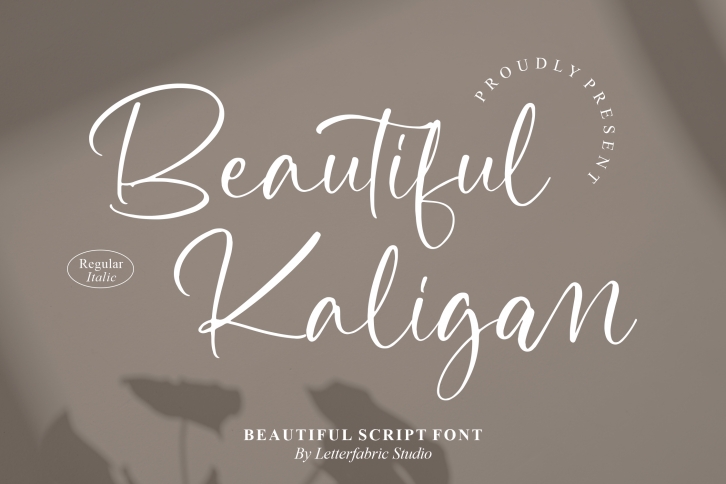 Beautiful Kaligan Font Download