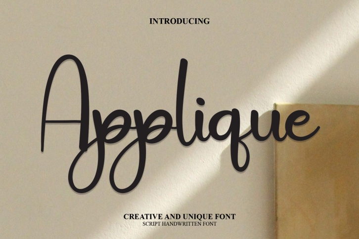 Applique Font Download