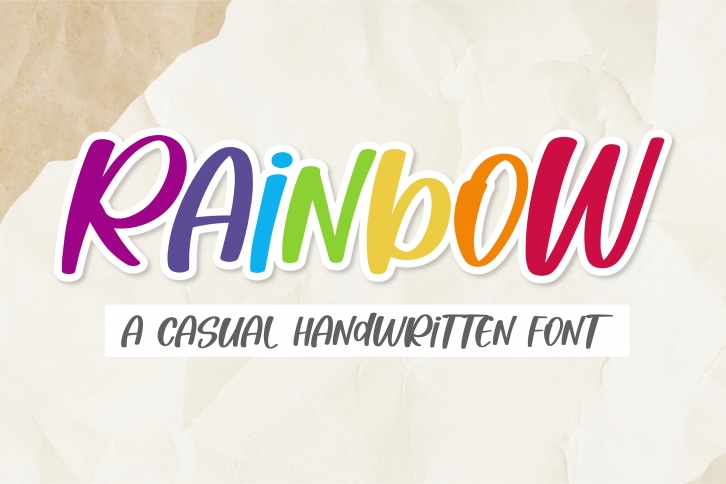 Rainbow Font Download