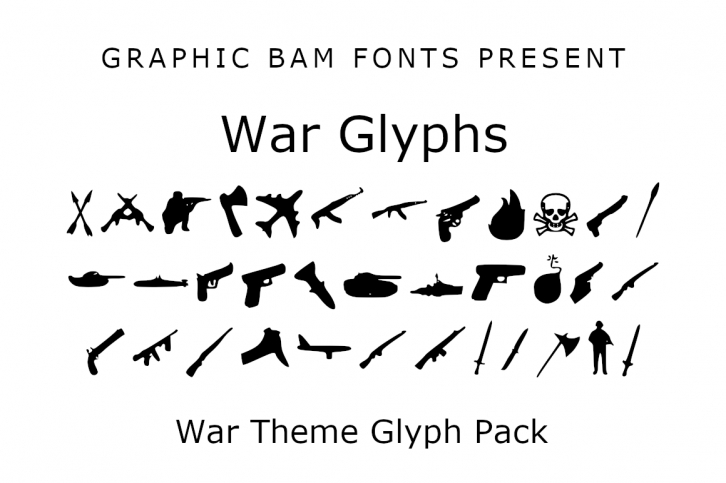 War Glyphs Font Download