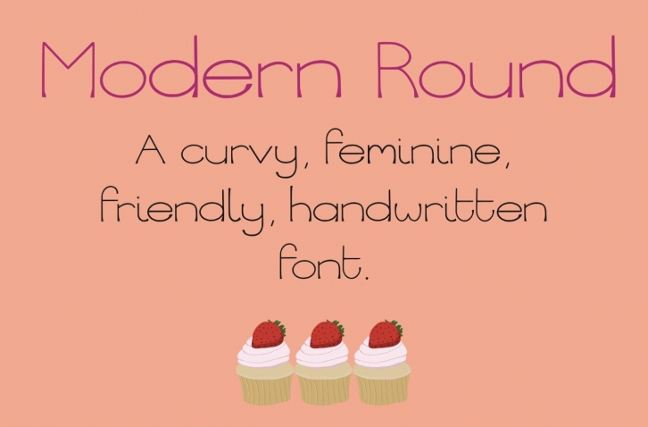 Modern Round display font Font Download