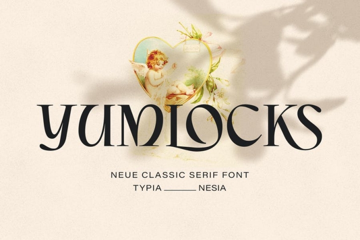 Yumlocks - Ligature Display Serif - Beauty Font Font Download
