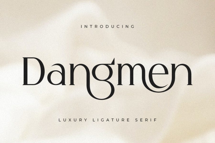 Dangmen - Luxury Ligature Serif Font Download