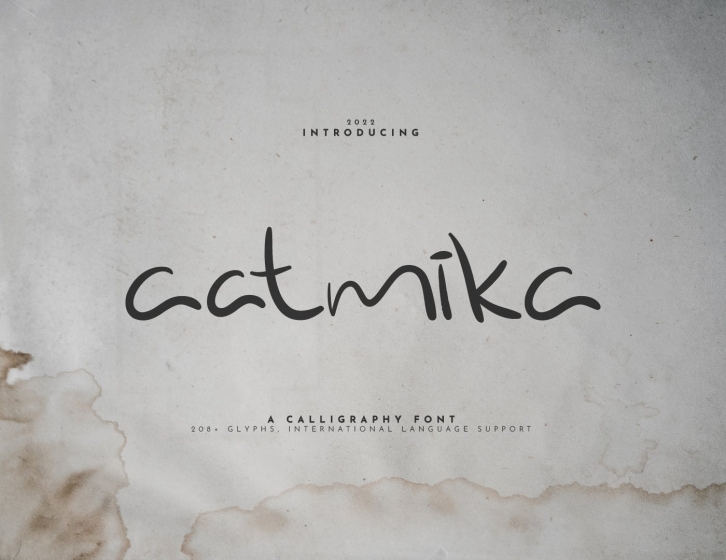 Aatmika Calligraphy Font Download