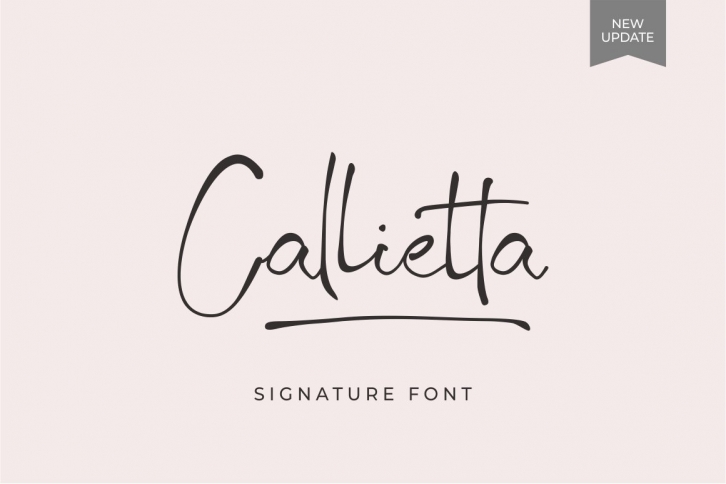 Callietta Handwritten Script Font Download