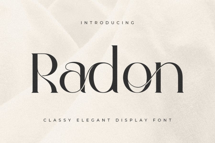 Radon - Classy Elegant Display Font Font Download