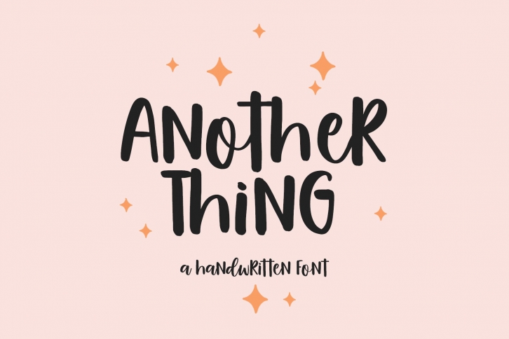 Another Thing handwritten font Font Download