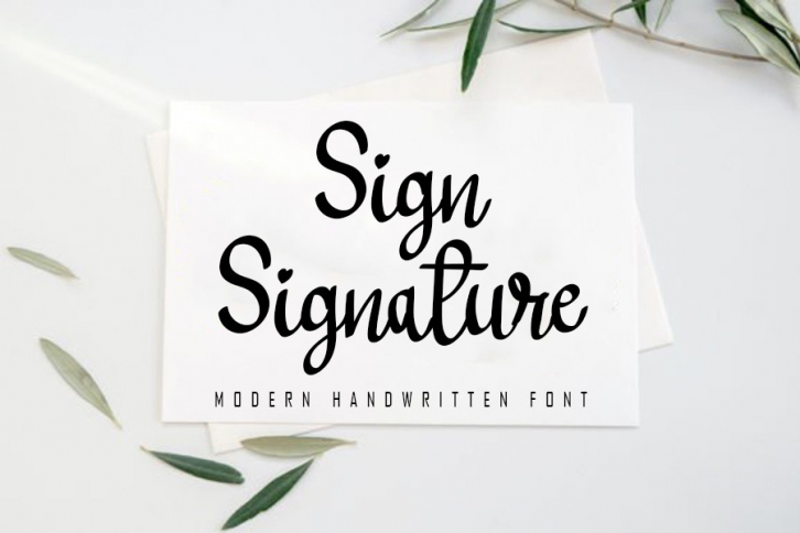 Sign Signature Font Download