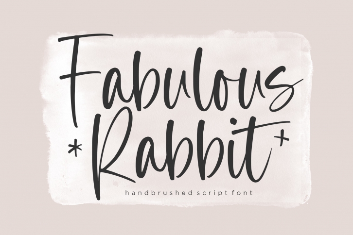Fabulous Rabbit Handbrushed Script Font Download