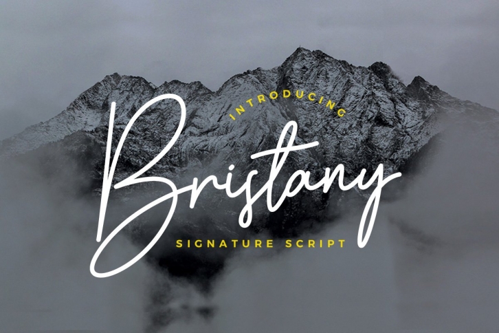 Bristany Signature Font Download
