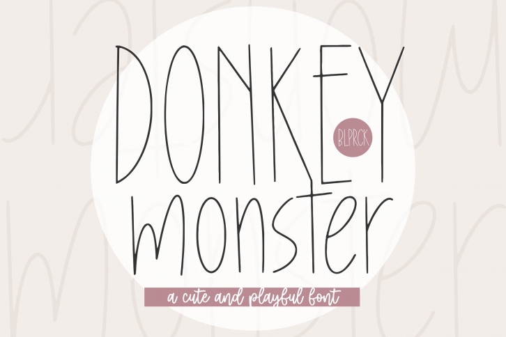 Donkey Monster Font Download