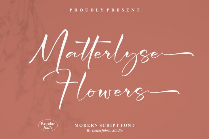 Matterlyse Flowers Script Font Font Download