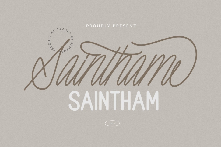 SAINTHAM Duo Font Download