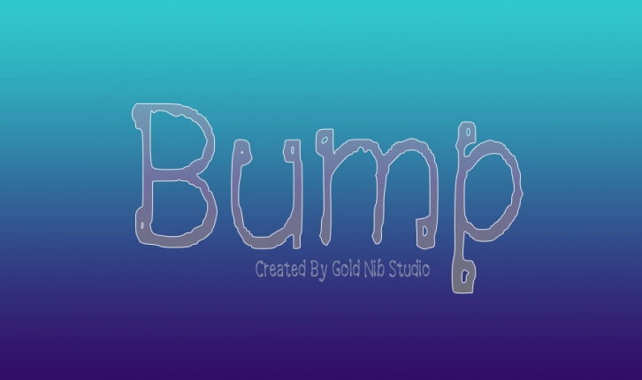 Bump Font Download