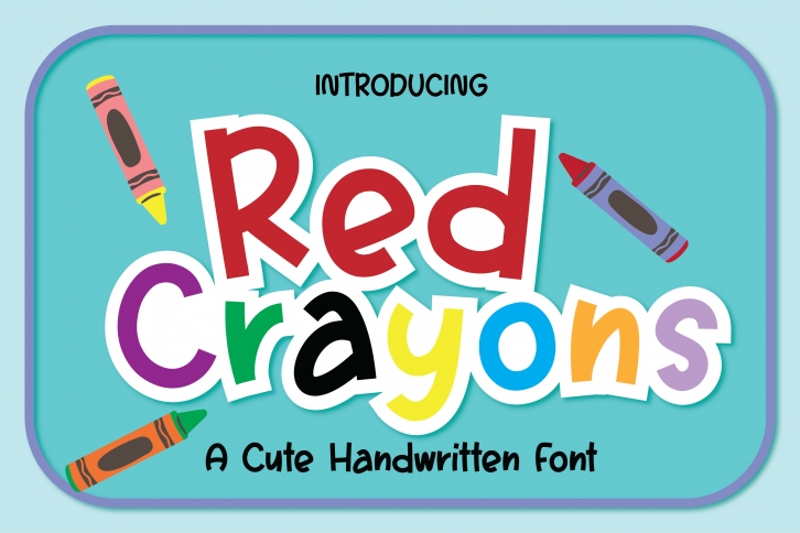 Red Crayons Font Download