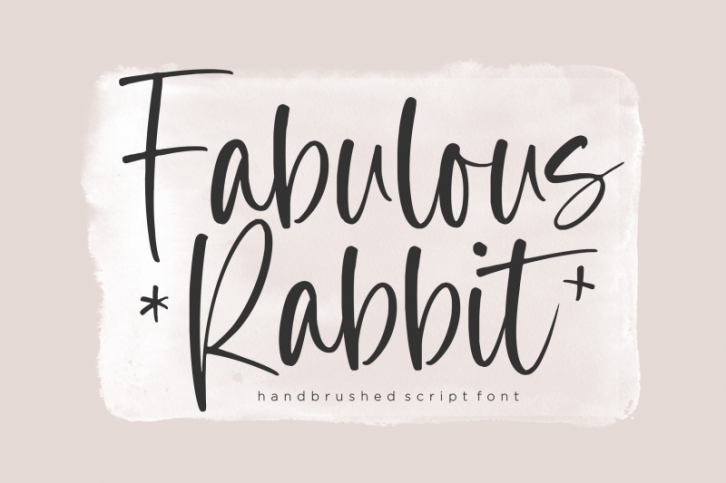 Fabulous Rabbit Handbrushed Script Font Font Download