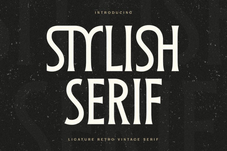Stylish Serif - Ligature Retro Vintage Serif Font Download