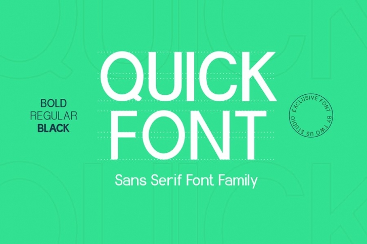 Quick - Simple Sans Serif Family Font Font Download
