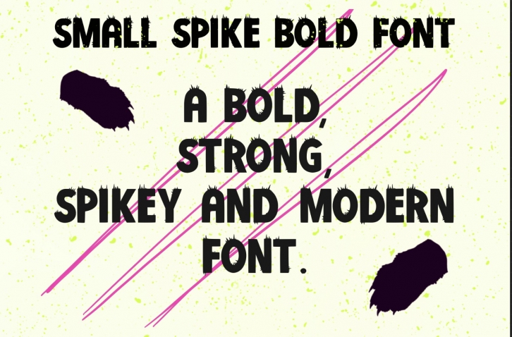 Small Spikey Font Download