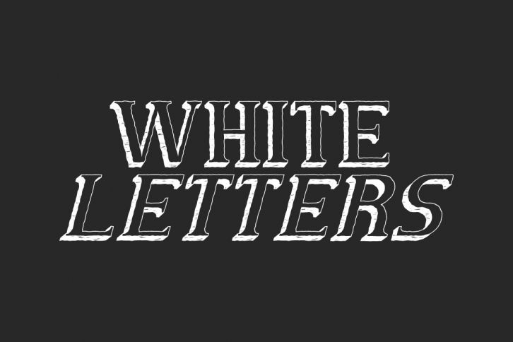 White Letters Font Download