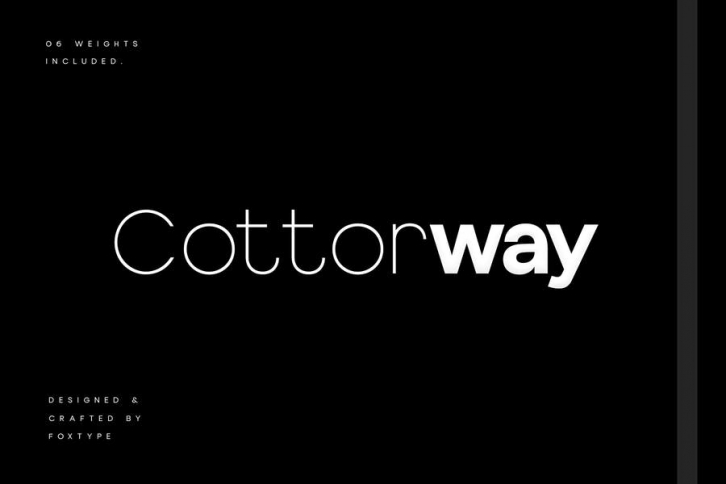 Cotterway Display Typeface Font Download