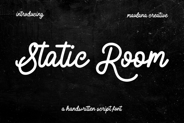 Static Room Cursive Script Font Download