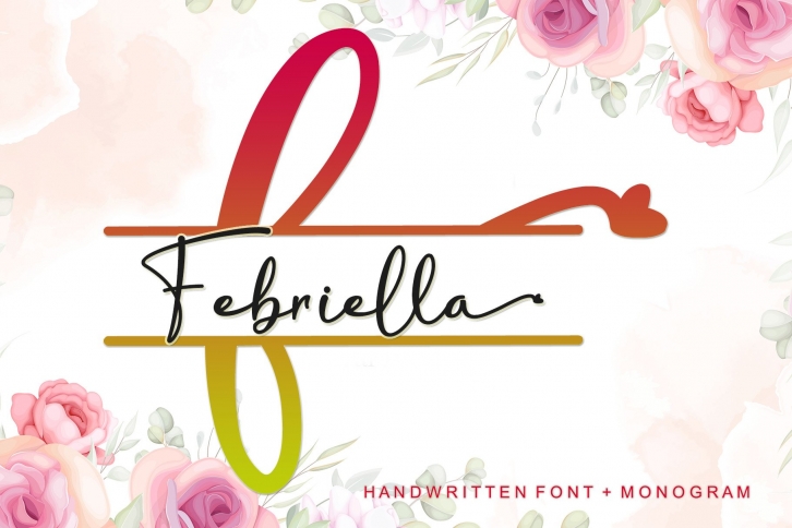 Febriella + Monogram Font Download