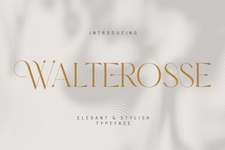 Walterosse  - Elegant Stylish Display Serif Font Download