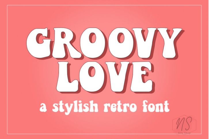 Retro font, Groovy font , Boho font, stylish font Font Download